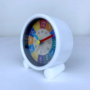 Cute Children's Educational Alarm Clock Bedroom Desktop Early Education Small Animal Round Mute For Boy Girls Home Decoration - Image 5