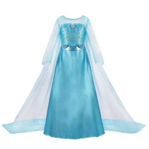 Kids Cinderella Costume Princess Dress for Girls Children Rapunzel Snow White Belle Jasmine Elsa Aurora Cosplay Carnival Dresses - Image 6