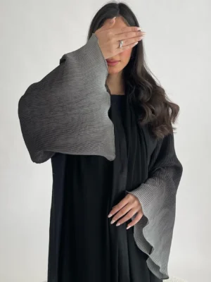 Muslim Flare Sleeve Casual Arabian Abayas Middle-East Elegant Open Front Abaya Turkey Kaftans Women Jilbabs Islamic Maxi Dresses - Image 6