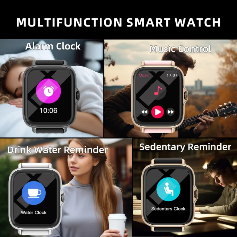 1.83'' Waterproof Smart Watch with Message Answer Call Sleep Monitoring Sports Pedometer Information Alerts For iPhone Android - Image 6