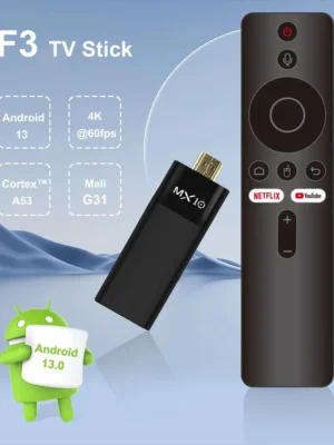 Ultra HD 4K Android TV Stick MX10-F3 Stick Mini Home TV Stick H313 Quad Core Support 2.4/5G Dual Wifi 2GB RAM 16GB ROM - Image 3