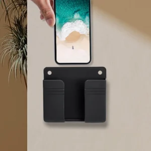 1-4pcs Wall Mounted Storage Box Multifunction Punch Free Organizer TV Remote Control DIY Mobile Phone Plug Charging Holder Stand - Image 5