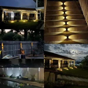 1pc 6-10 LEDs Solar Outdoor Wall Decorative Landscape Lighting Lights Fixtures Suitable For Courtyard Villa Fence Terrace Garden - Image 7