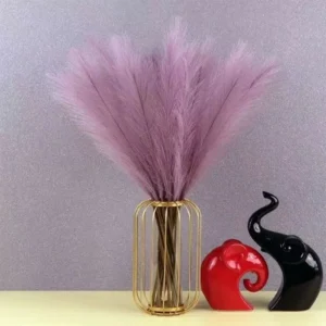 10PCS Artificial Pompous Grass Pompass Branches Fake Fluffy Stems Plants Vase Filler for Home Boho Decor Flower Arrangement - Image 4