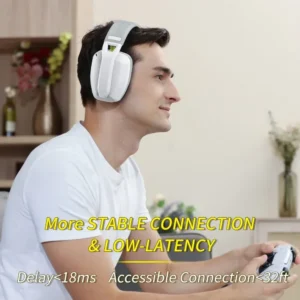 BINNUNE BW06 2.4GHz Bluetooth Gaming Headset with Mic for PS5 PS4 PC Mac Playstation Wireless Gaming headphone with Microphone - Image 7