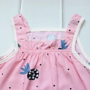 Summer Baby Dress 2Pcs Girls Fashion Infantile Sleeveless Dresses Set Cotton Children's Clothes Kids Clothing Princess Dress - Image 7