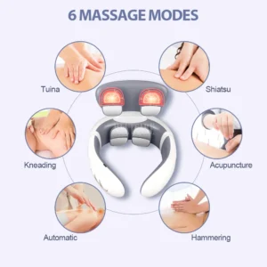 TENS Pulse Back Neck Massage Wireless Smart Sholder Cervical Massager Heating Relief Pain Muscle Punch Beating Health - Image 7