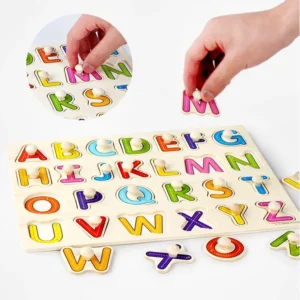 30cm Baby Toys Montessori Wooden Puzzle Hand Grab Board Educational Wood Puzzles for Kids Cartoon Animal Vehicle Gift for Child - Image 3