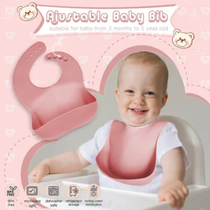 Children's Dishes Set Baby Silicone 6/8-piece Tableware Set Suction Cups Forks Spoons Bibs Straws Cups Mother and Baby Supplies - Image 4