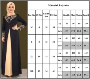 Muslim Dress Womens Fashion Abaya Dubai Appliques Turkey Women Elegant Long - Image 7