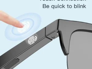 Touch Based Intelligent Bluetooth Glasses with Bone Conduction For Outdoor Sports Calls Sunglasses Business Wireless Headphones