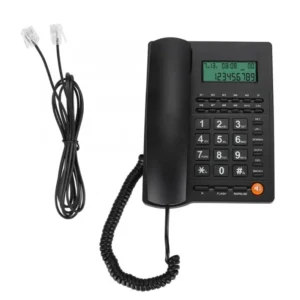 Corded Landline Phone Big Button Landline Phones with Caller Identification Fixed Telephone for Office Hotel - Image 6