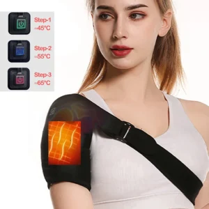 USB Electric Shoulder Brace Amr Pad 3 Gear Heated Massage Shoulder Support Massage Belt Gifts Health Care Keep Warm