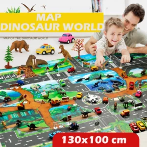 Toys Gyms Road Baby Parking City Map Buildings Mat Play Game Educational Kids Education Circuit Maze Jr