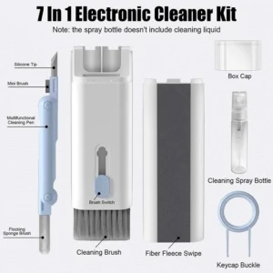 7 in 1 Computer Keyboard Cleaner Brush Kit Earphone Cleaning Pen For Headset Keyboard Cleaning Tools Cleaner Keycap Puller Kit - Image 3