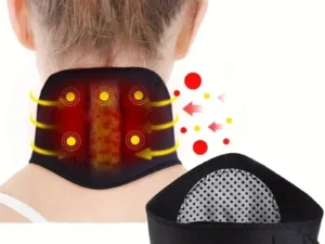 Self-Heating Magnetic Neck Support Brace - Medium Soft Portable Cervical Pillow with Spontaneous Heat Therapy for Tingling, Pain