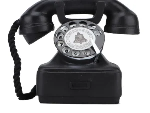 Vintage Retro Antique Phone Model Wired Corded Landline Telephone Ornaments Home Room Desk Decoration