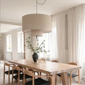 Nordic Minimalist Wabi Sabi Fabric Chandelier Living Dining Room Bar Bedroom Led Pendant Lights Restaurant Hanging Lamp Fixture - Image 4