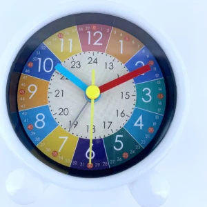 Cute Children's Educational Alarm Clock Bedroom Desktop Early Education Small Animal Round Mute For Boy Girls Home Decoration - Image 6