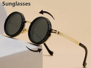 New Adjustable 1-9 Sunglasses Punk Polarized Sun Glasses Men Women Round ND Filter Lenses Retro Fishing Eyeglasses Shades