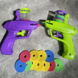 Mini Carrot Flying Disc Launcher Toy Gun Eva Battle Outdoor Multi Person Sports Soft Bullet Gun Safety Carrot Flying Saucer Gun - Image 7