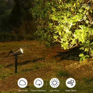 Solar Pathway Lights Outdoor Waterproof Bright Monocrystalline Silicon Garden Decora Light LED Landscape Lamp for Yard Fenced - Image 3