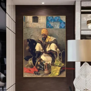 Old Arabs Living Landscape Poster Gustav Bauernfeind Islamic Art Canvas Painting Wall Pictures For Living Room Home Decor - Image 4