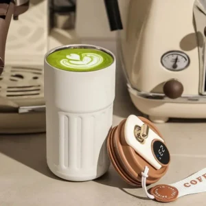 Stainless Steel Insulated Cup with Temperature Display Coffee Cup Intelligent Car Mounted Heat preservation mug Gift Thermal mug - Image 4