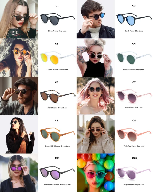 ZENOTTIC (S Size) Retro Circular Polarized Sunglasses 2024 2025 Men Women Vintage Small Round Sun Glasses UV400 Goggles Shades - Image 3