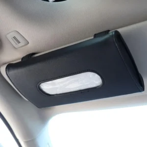 Pu Car Tissue Box Towel Sets Car Sun Visor Tissue Box Holder Auto Interior Storage Decoration For BMW Car Decor Accessories - Image 5
