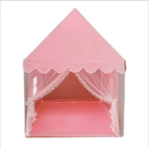 Portable Kids Tent Children's Tent Folding Tipi Baby Play House Large Girls Pink Princess Party Castle Child Room Decor Foldable - Image 4