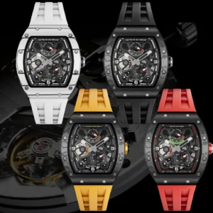 TSAR BOMBA Ceramics Automatic Mechanical Watch for Men Waterproof Luminous Skeleton Wristwatch Luxury Sapphire Clock - Image 6