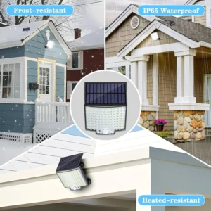 New 106/160 LED Solar Motion Light Outdoor Separate Panel Solar Flood Lights 3 Modes for Garden Garage Waterproof Wall Lights - Image 4