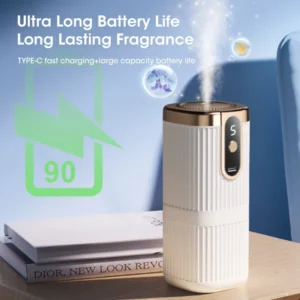 Smart Aromatherapy Machine Mini USB Charging Home Essential Oil Diffuser Adjustable Wall Mounted Bedroom Office Air Purifier - Image 6