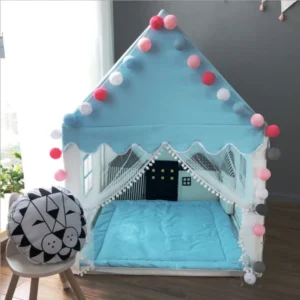 Portable Kids Tent Children's Tent Folding Tipi Baby Play House Large Girls Pink Princess Party Castle Child Room Decor Foldable - Image 5