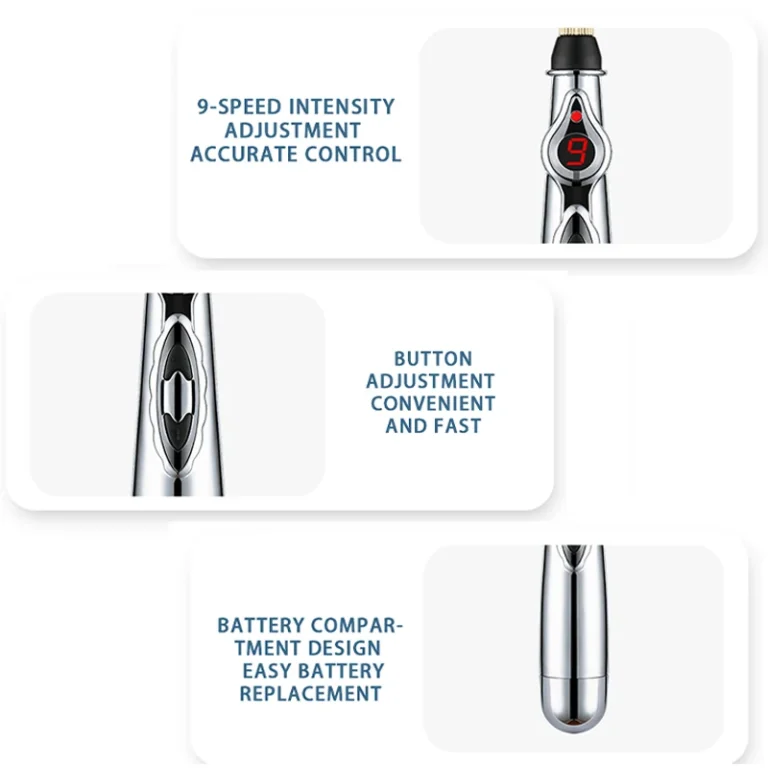 Electric Acupuncture Point Massage Pen Meridian Energy Massage Pen Pain Relief Therapy Back Neck Face Beauty Roller - Image 5