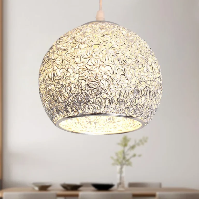 Restaurant Light Silver Aluminum Wire Chandelier Led Dining Chandelier Modern Minimalist Light Creative Bar Entrance Aisle Light - Image 3