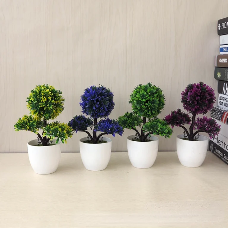 1pc Artificial Plants Bonsai Small Tree Simulation Plants Fake Flowers Table Potted Ornaments Home Decoration Hotel Garden Decor - Image 3