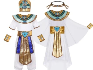 Egyptian Pharaoh Cleopatra Costumes Cosplay Costume Egypt Princess Prince New Year Carnival Party Dress for Child