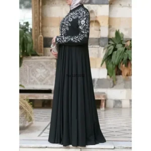 bangladesh abayas kimono for women burka arabic print dress festa dubai abaya turkish kaftan islamic clothing muslim dress women - Image 4