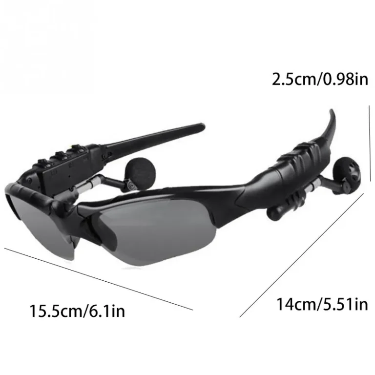 Stereo Earphones Wireless Headset with Mic Glasses Sunglasses for Driving Cycling Sports Noise Reduction Headphones - Image 2