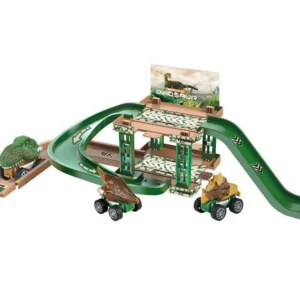 Kid Rail Parking Lot Toys Dinosaur Car Parking Building Model Simulation Fire Police Engineering Vehicle Toy Boys Birthday Gifts - Image 3