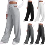 Loose Straight Leg Casual Sporty Sweatpants for Women Autumn 2024 New Arrival Comfortable Female Fashion Long Trousers