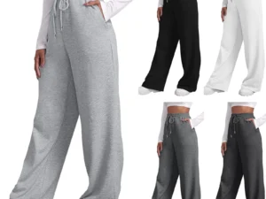 Loose Straight Leg Casual Sporty Sweatpants for Women Autumn 2024 New Arrival Comfortable Female Fashion Long Trousers