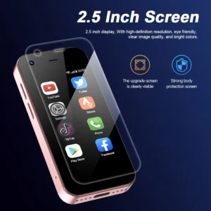 SERVO KING5000 Super Mini Smartphone 3G WCDMA Android System Play Store 2GB+16GB WiFi 2.5" Screen Tiny Smart Phone 2 SIM Standby - Image 4