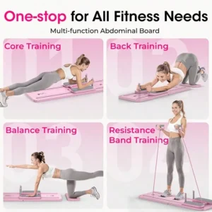 Multifunctional Fitness Board with Automatic Rebound, Foldable Exercise Machine - Full Body Exercise Equipment, Home Pilates - Image 3