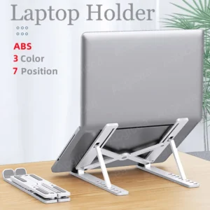Portable Laptop Stand 7/10 Gears Foldable ABS Tablet for Macbook Apple Air Pro Lenovo Samsung Bracket Universal Pad PC Holder - Image 4