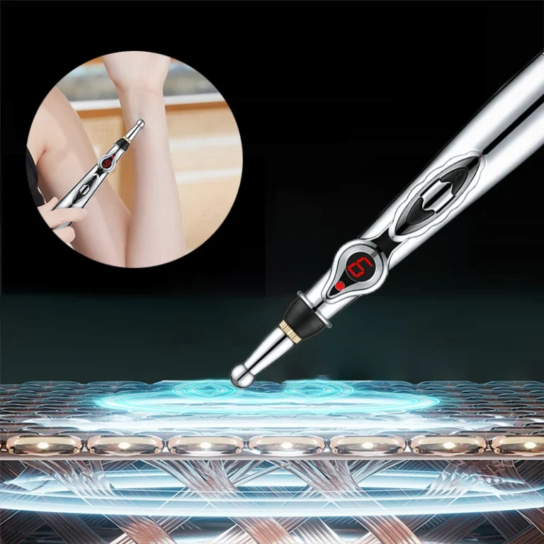 Electric Acupuncture Point Massage Pen Meridian Energy Massage Pen Pain Relief Therapy Back Neck Face Beauty Roller - Image 4