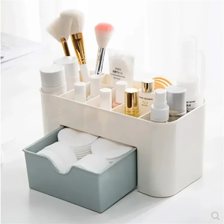 Desktop Double Layer Makeup Organizers Storage Box Cosmetic Drawers Jewelry Display Box Case Container Boxes Organizer New - Image 4
