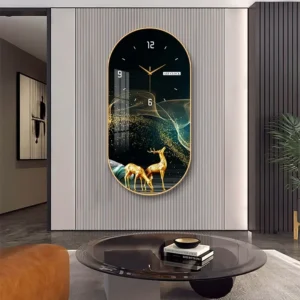 Nordic luxury Wall Clock Living Room Household Fashion Restaurant Decorative Painting Creative Wall Hanging Silent Clock